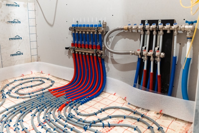 vloerverwarming in combinatie met warmtepomp